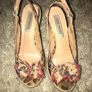 Leopard print Steve madden wedges